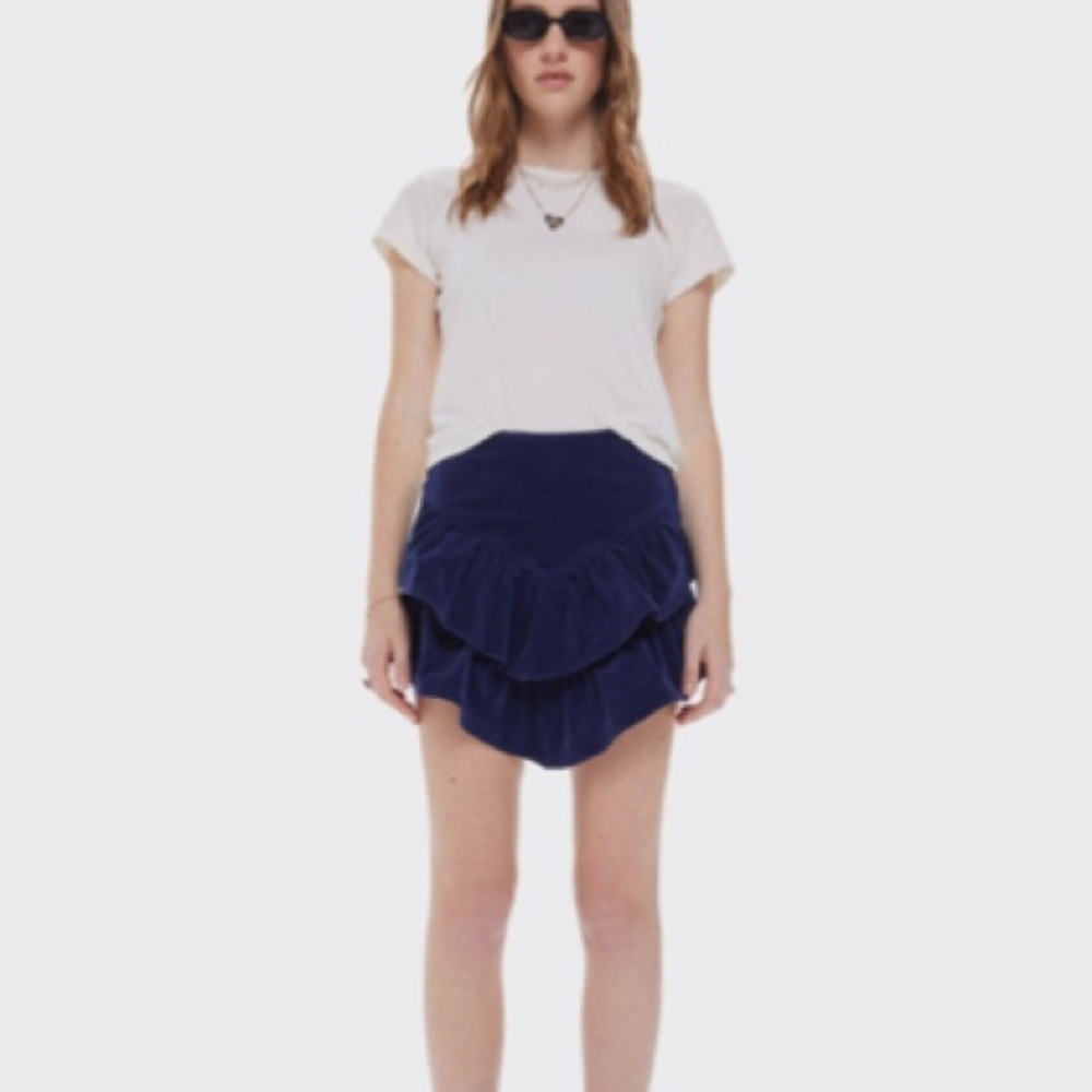 NWT MOTHER The Ruffle Mini Skirt - Picture 5 of 9